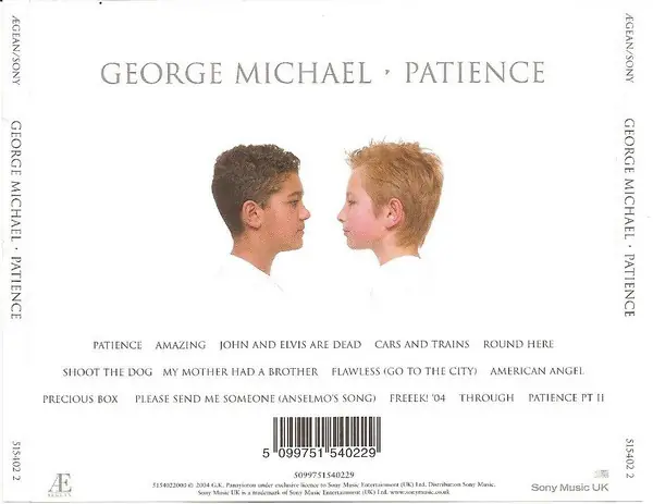 George Michael - Patience 뒷면