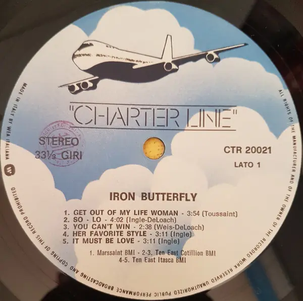 Iron Butterfly - Iron Butterfly 뒷면