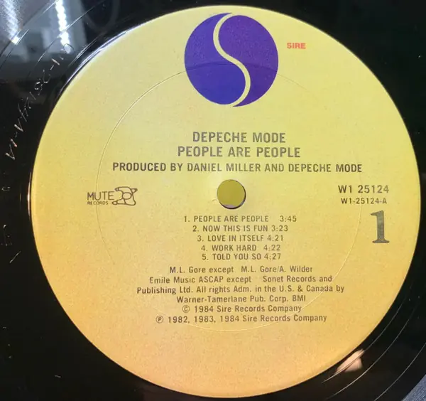 Depeche Mode - People Are People 뒷면