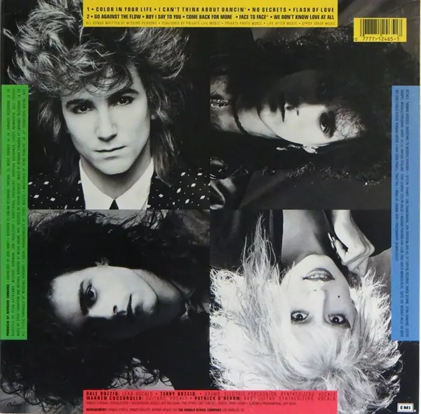 Missing Persons - Color In Your Life 뒷면