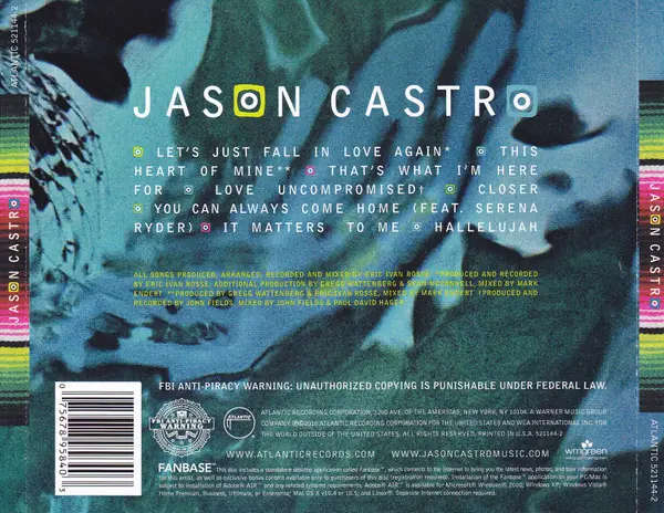Jason Castro - Jason Castro 뒷면