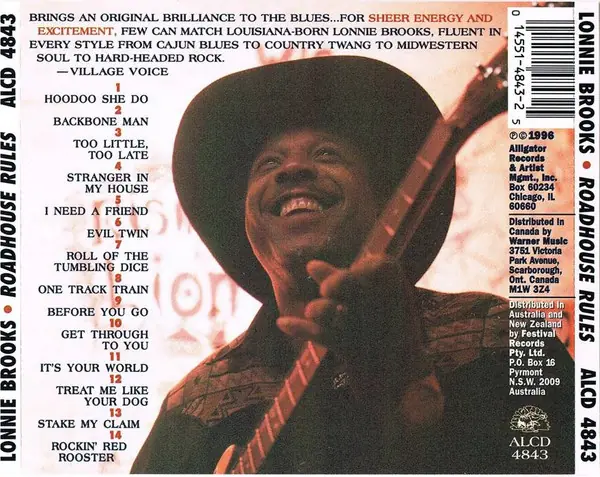 Lonnie Brooks - Roadhouse Rules 뒷면