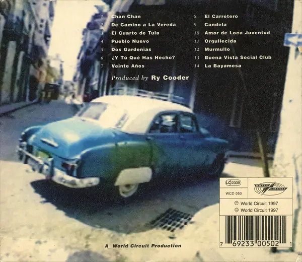 Buena Vista Social Club - Buena Vista Social Club 뒷면