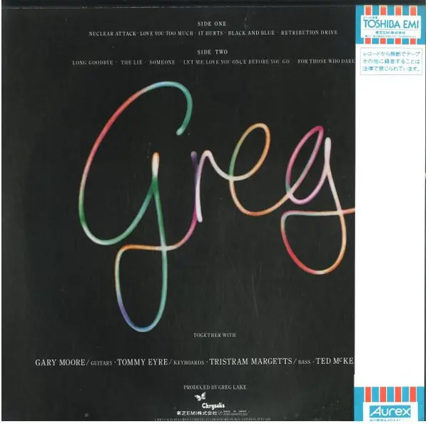 Greg Lake - Greg Lake 뒷면