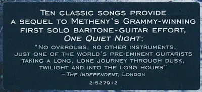 Pat Metheny - What's It All About 뒷면