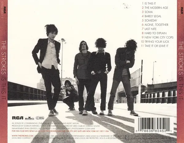The Strokes - Is This It 뒷면