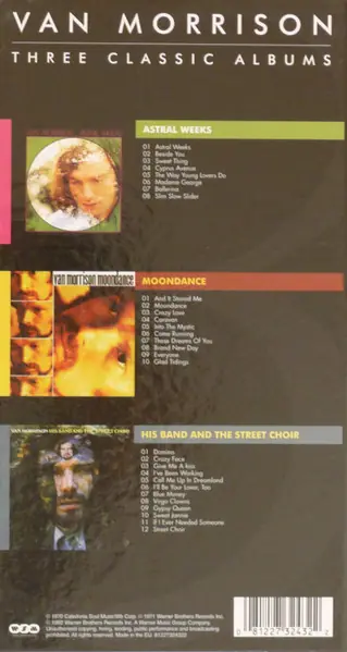 Van Morrison - Trilogy: Three Classic Albums 뒷면