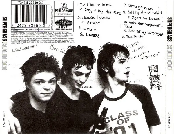 Supergrass - I Should Coco 뒷면