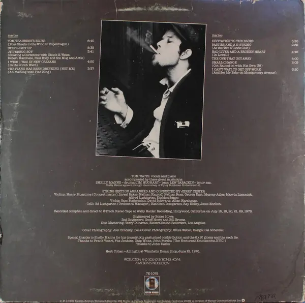 Tom Waits - Small Change 뒷면