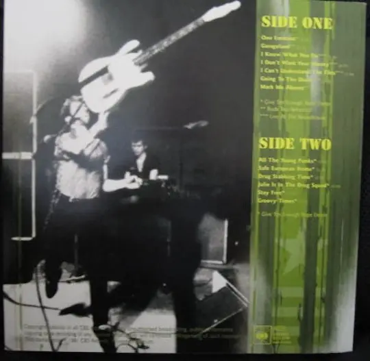 The Clash - One Emotion 뒷면