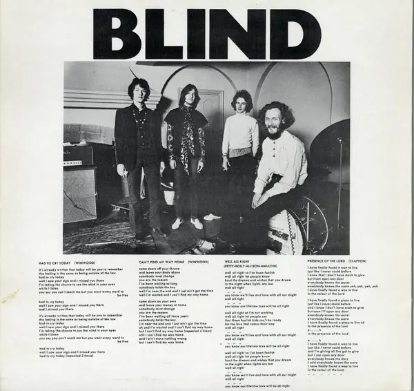 Blind Faith - Blind Faith 뒷면