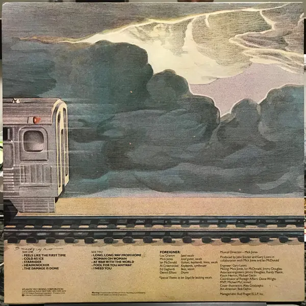 Foreigner - Foreigner 뒷면