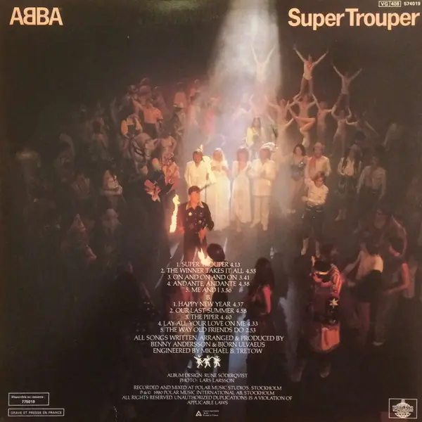 ABBA - Super Trouper 뒷면