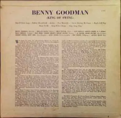 Benny Goodman - King Of Swing 뒷면