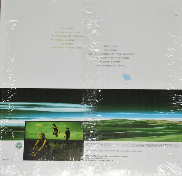 a-ha - Scoundrel Days 뒷면