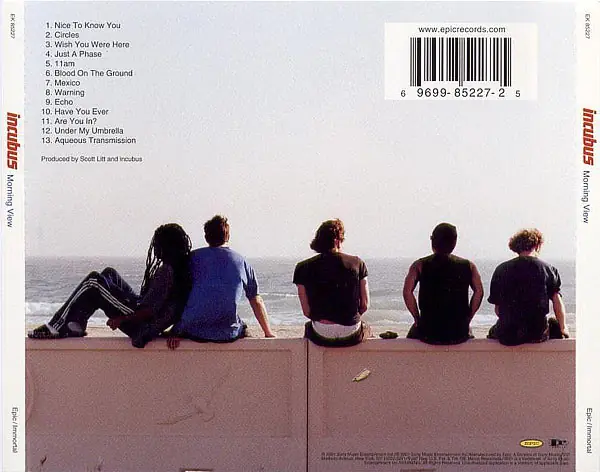 Incubus - Morning View 뒷면