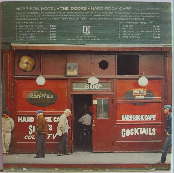 The Doors - Morrison Hotel 뒷면