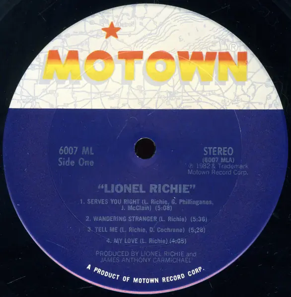 Lionel Richie - Lionel Richie 뒷면