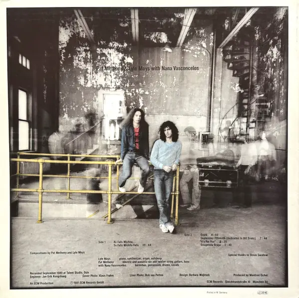 Pat Metheny / Lyle Mays - As Falls Wichita, So Falls Wichita Falls 뒷면