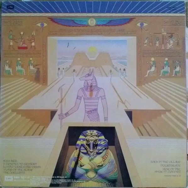 Iron Maiden - Powerslave 뒷면