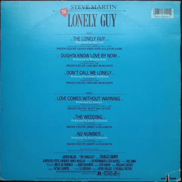 Various - The Lonely Guy (Music From The Original Motion Picture Soundtrack) 뒷면