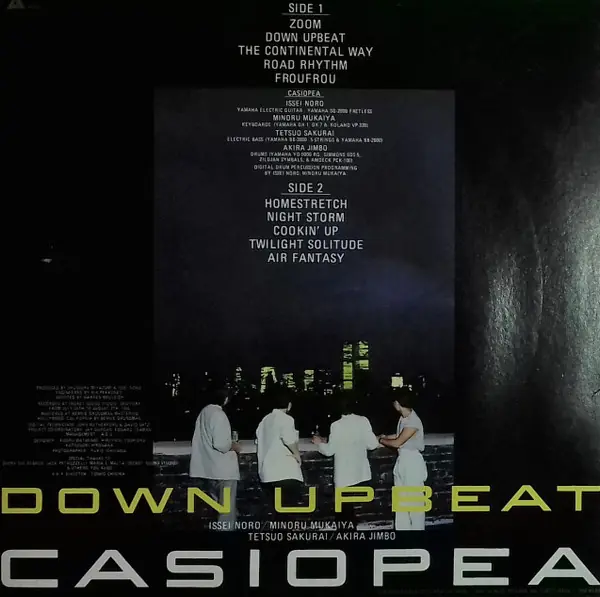 Casiopea - Down Upbeat 뒷면