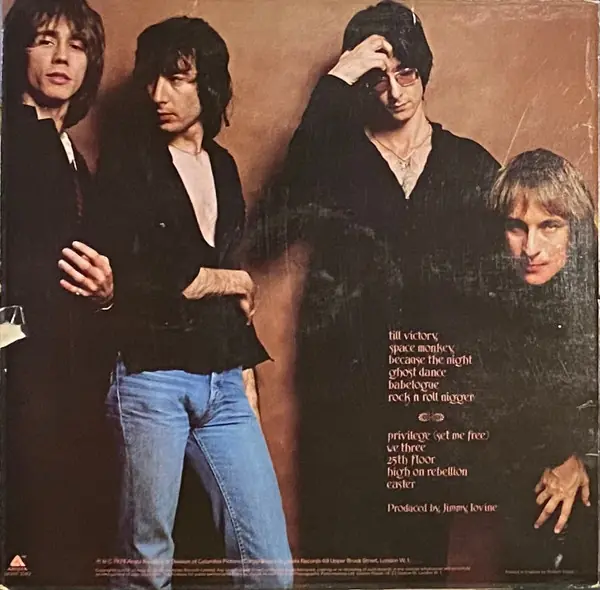 Patti Smith Group - Easter 뒷면