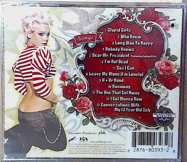 P!NK - I'm Not Dead 뒷면