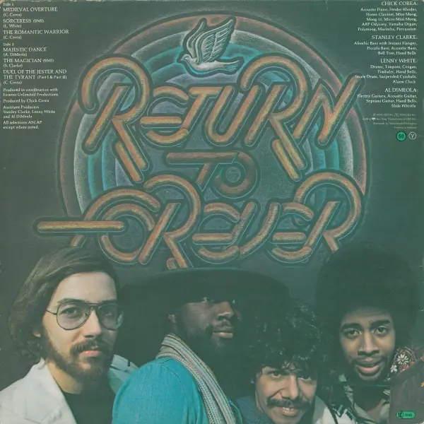 Return To Forever - Romantic Warrior 뒷면