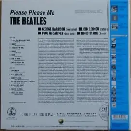 The Beatles - Please Please Me 뒷면