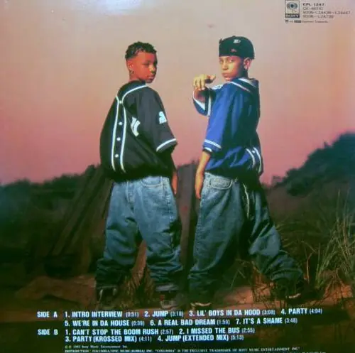 Kris Kross - Totally Krossed Out 뒷면