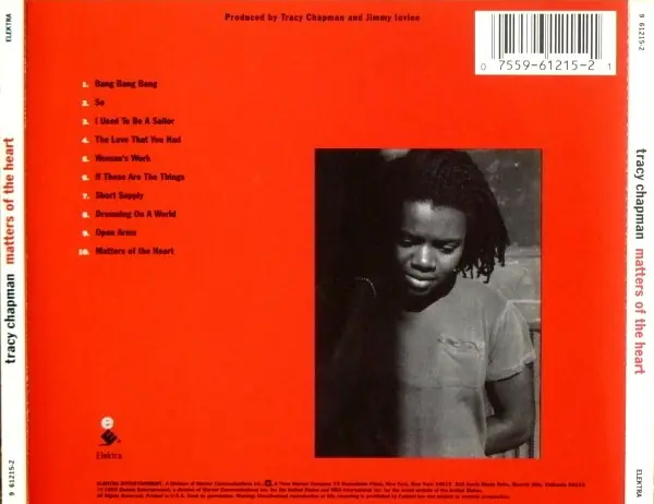 Tracy Chapman - Matters Of The Heart 뒷면