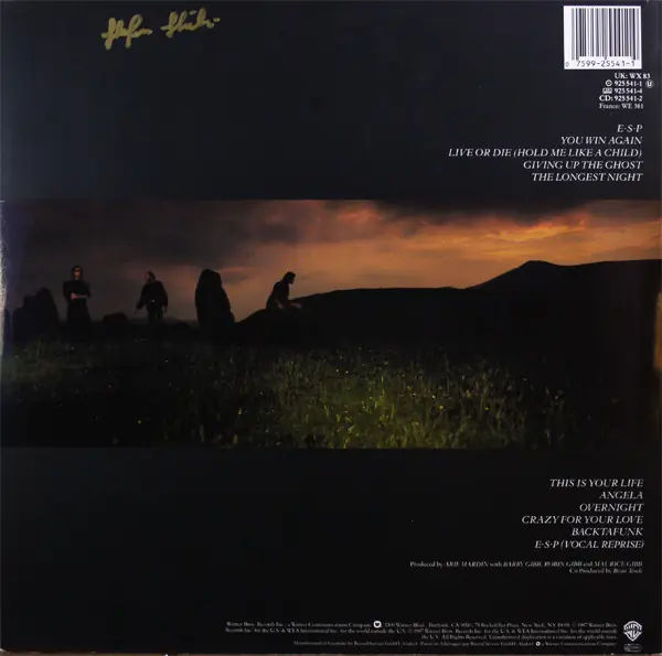 Bee Gees - E·S·P 뒷면