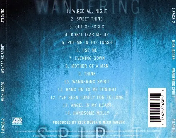Mick Jagger - Wandering Spirit 뒷면