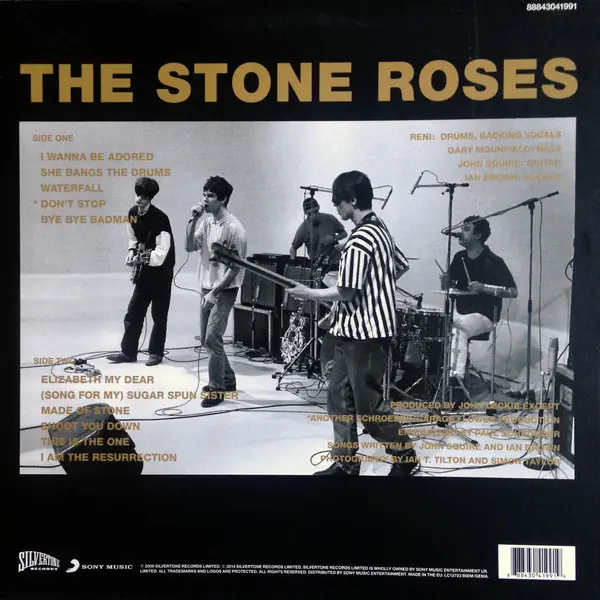 The Stone Roses - The Stone Roses 뒷면