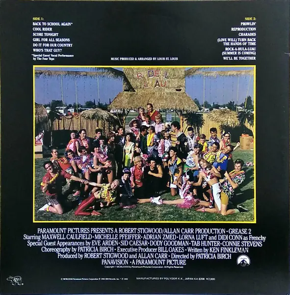 Various - Grease 2 (Original Soundtrack Recording) 뒷면