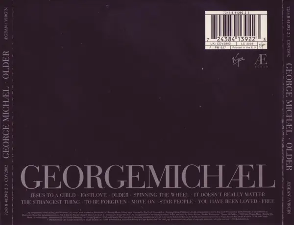 George Michael - Older 뒷면