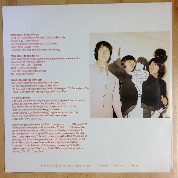 The Beatles - First Crazy Stretch 뒷면