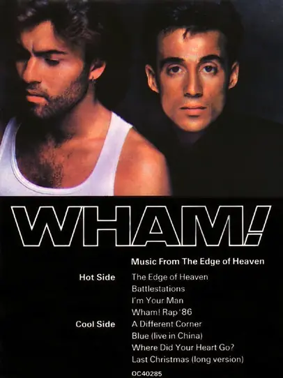Wham! - Music From The Edge Of Heaven 뒷면