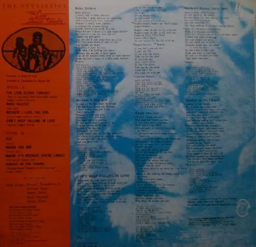 The Stylistics - The Lion Sleeps Tonight 뒷면