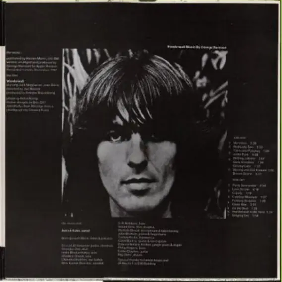 George Harrison - Wonderwall Music 뒷면