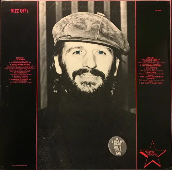 Ringo Starr - Rizz Off! 뒷면