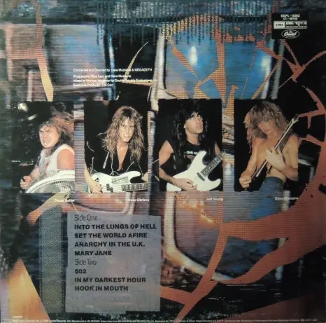 Megadeth - So Far, So Good... So What! 뒷면