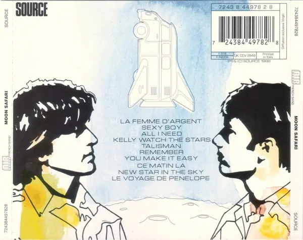 AIR - Moon Safari 뒷면