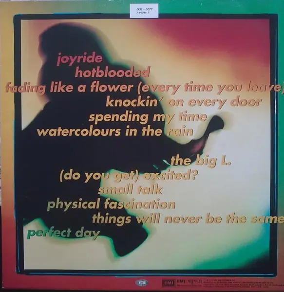 Roxette - Joyride 뒷면
