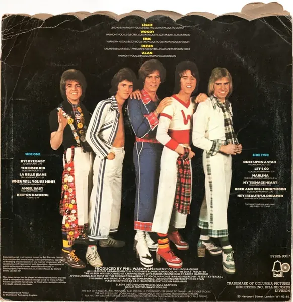 Bay City Rollers - Once Upon A Star 뒷면