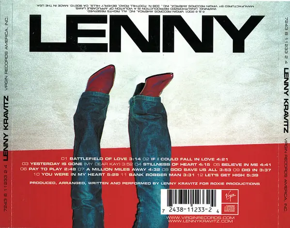 Lenny Kravitz - Lenny 뒷면