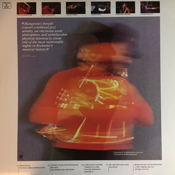 Chuck Mangione - Tarantella 뒷면