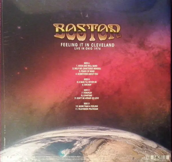 Boston - Feeling It In Cleveland 뒷면