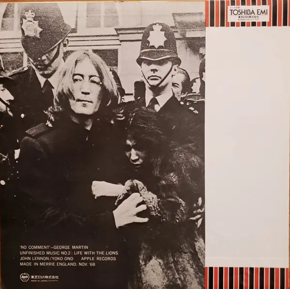 John Lennon & Yoko Ono - Unfinished Music No. 2: Life With The Lions 뒷면